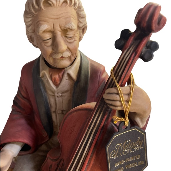 Vintage 70s Melody in Motion The Cellest Animated Porcelain Figure - Picture 3 of 11